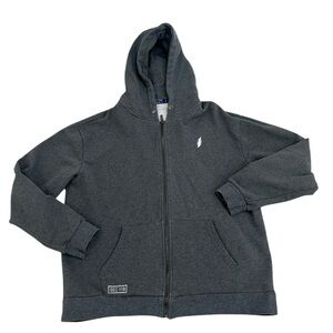 Section 119 Men's Dark Gray Zip-Up Hoodie collab Grateful Dead band bolt size xl